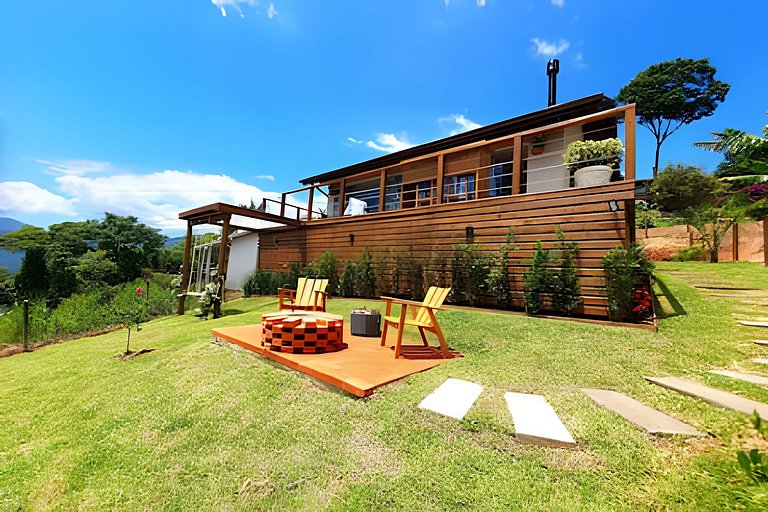 Recanto Pôr do Sol com Hido e lareira