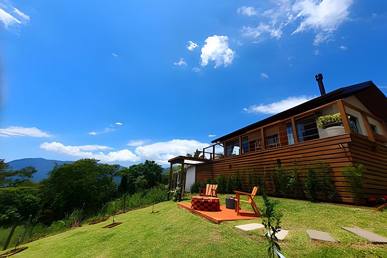 Recanto Pôr do Sol com Hido e lareira