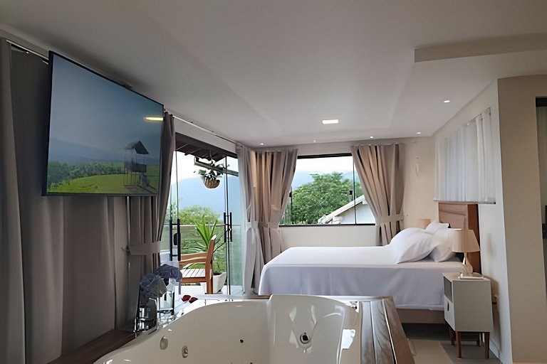 Recanto Pôr do Sol com Hido e lareira