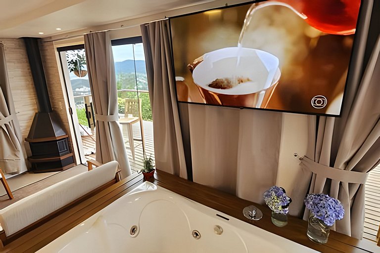 Recanto Pôr do Sol com Hido e lareira