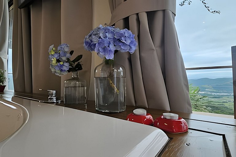 Recanto Pôr do Sol com Hido e lareira