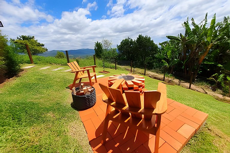 Recanto Pôr do Sol com Hido e lareira