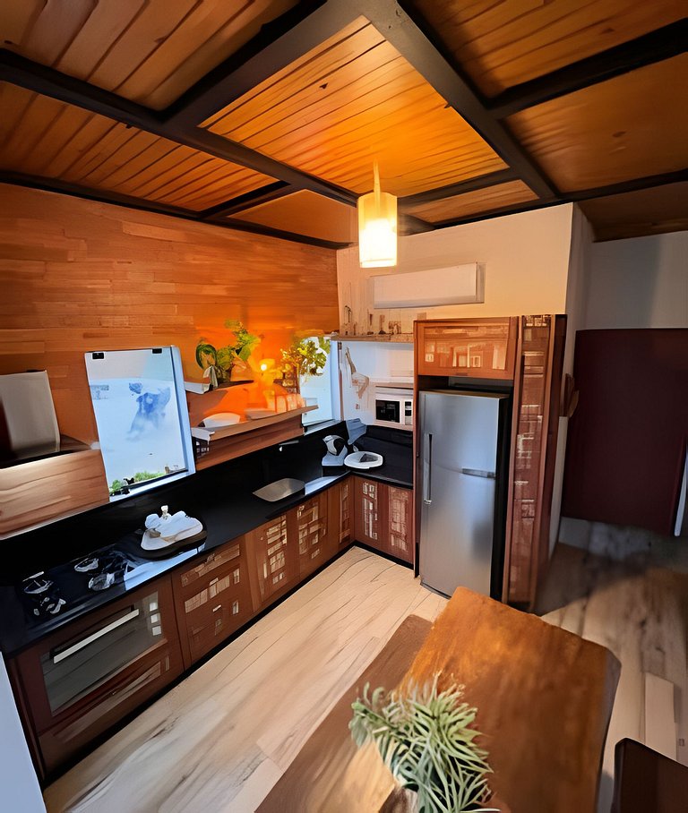 Cabana Jardim dos Pássaros com Hidro e Lareira