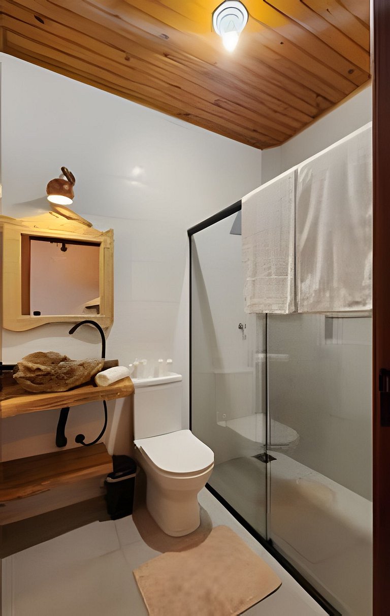 Cabana Jardim dos Pássaros com Hidro e Lareira