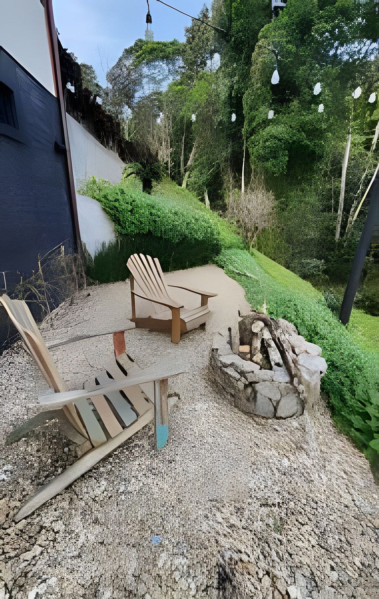 Cabana Jardim dos Pássaros com Hidro e Lareira