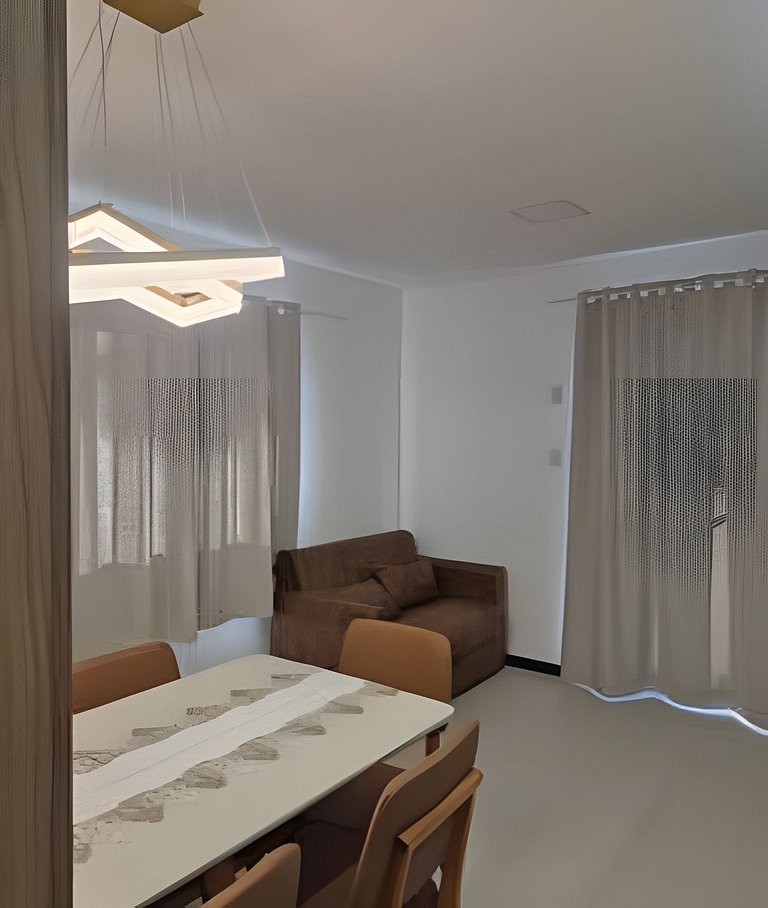 Apto Corsário com Piscina á 100m Praia Palmas/SC