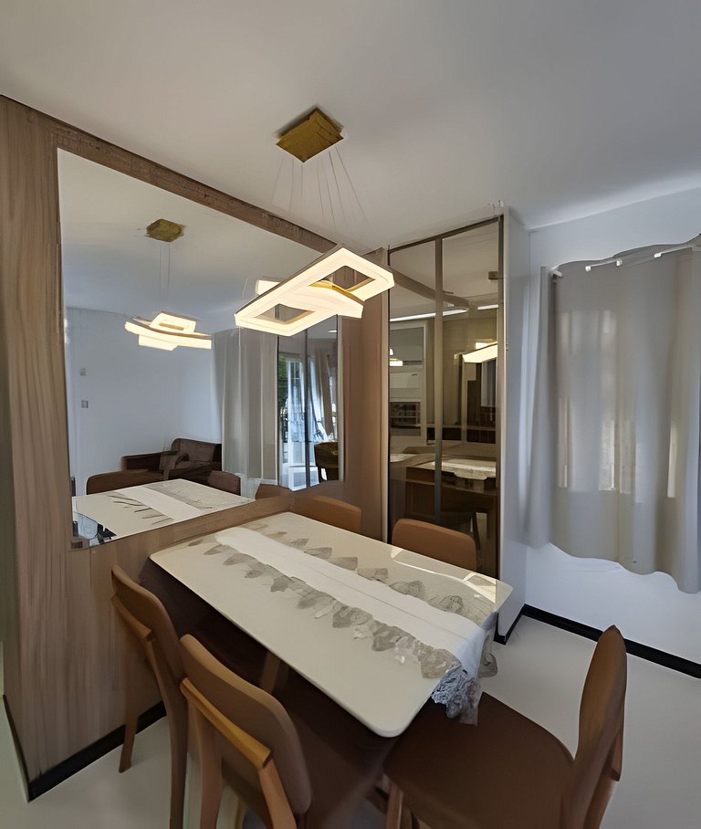 Apto Corsário com Piscina á 100m Praia Palmas/SC